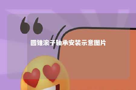 圆锥滚子轴承安装示意图片 
